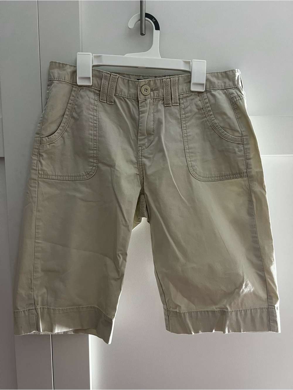 Calvin Klein Jeans Light Beige Cargo Bermuda Shorts